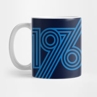 1976 style 70`s blue line Mug